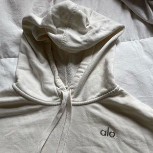 ALO YOGA WHITE HOODIE